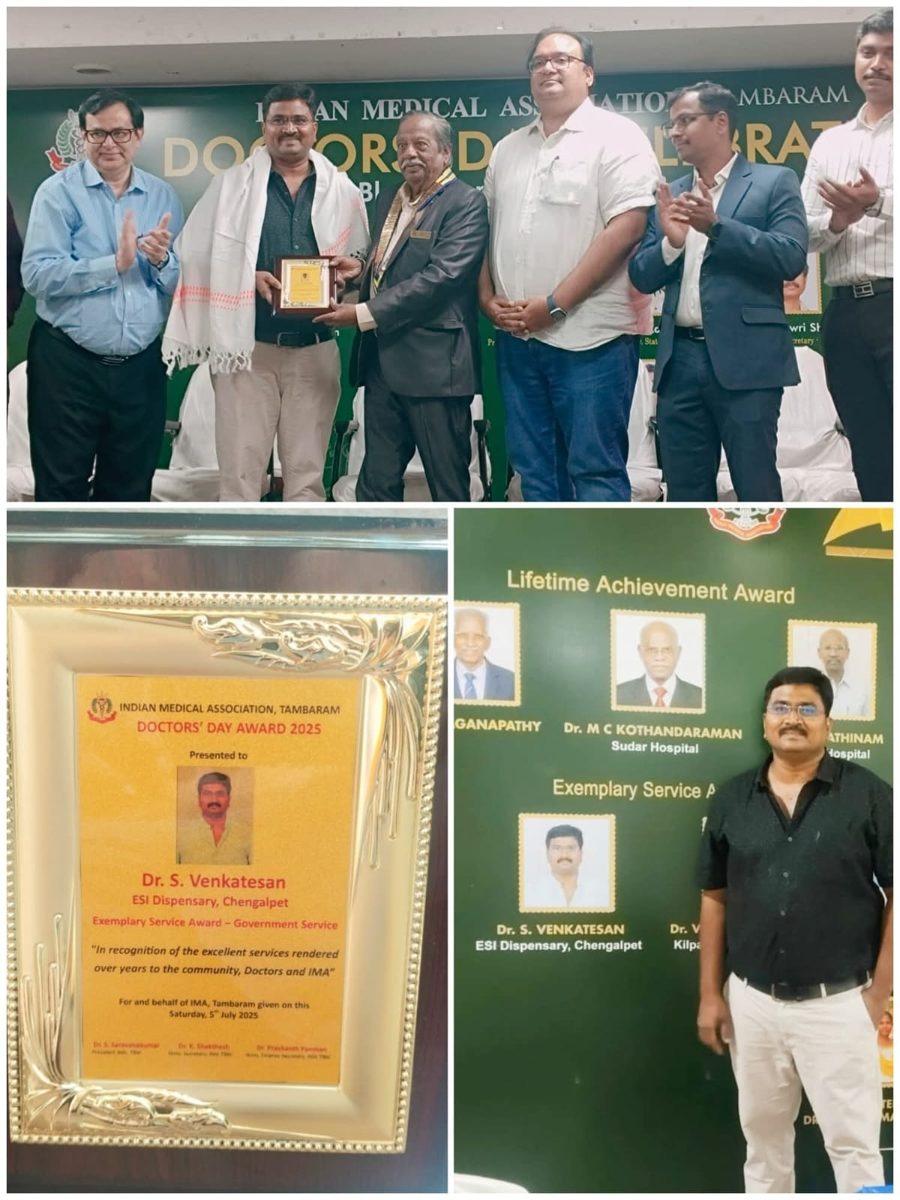 Dr. S. Venkatesan award and activity photo 4